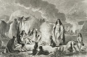 Patagoniens natifs dans les années 1850, de 